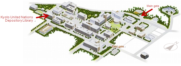 Kinugasa Campus Map, Ritsumeikan University