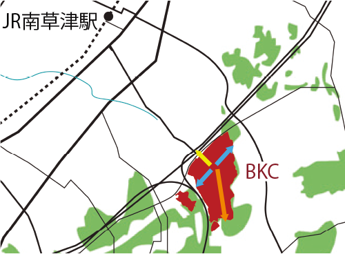 図2-5　BKCの位置図