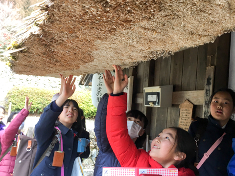 4年生 社会科見学 かやぶきの里 ラーニングトピックス 立命館小学校