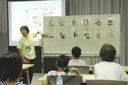 京エコロジーセンターの環境ボランティアによる環境学習会