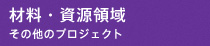 材料・資源領域：その他のプロジェクト