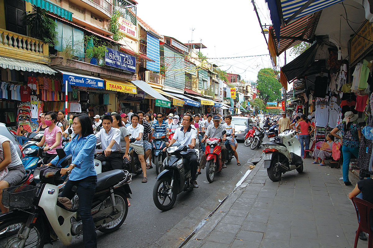 ベトナム・ハノイの交通状況