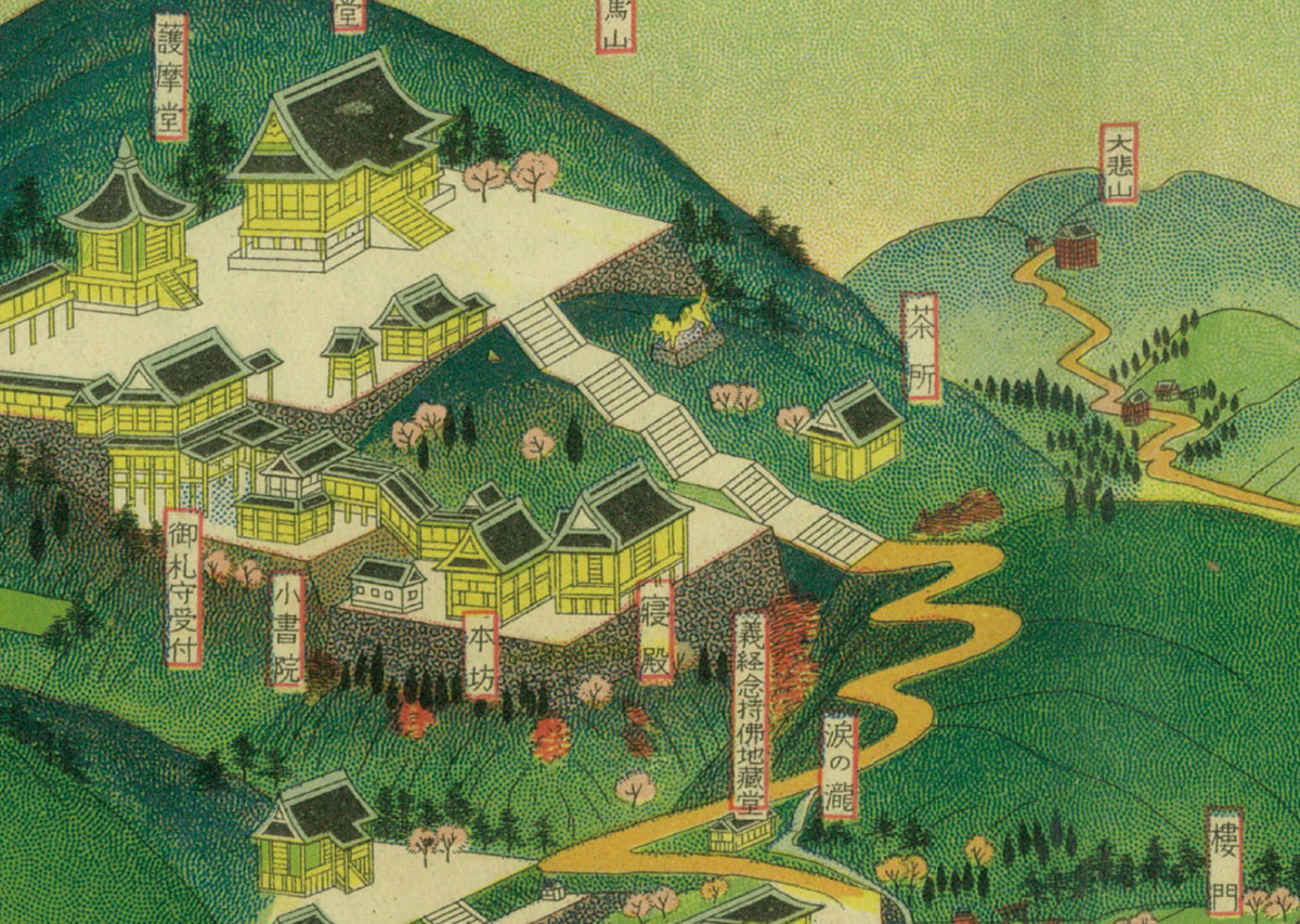 “Kurama-dera” published in 1924, painted by Hatsusaburo Yoshida