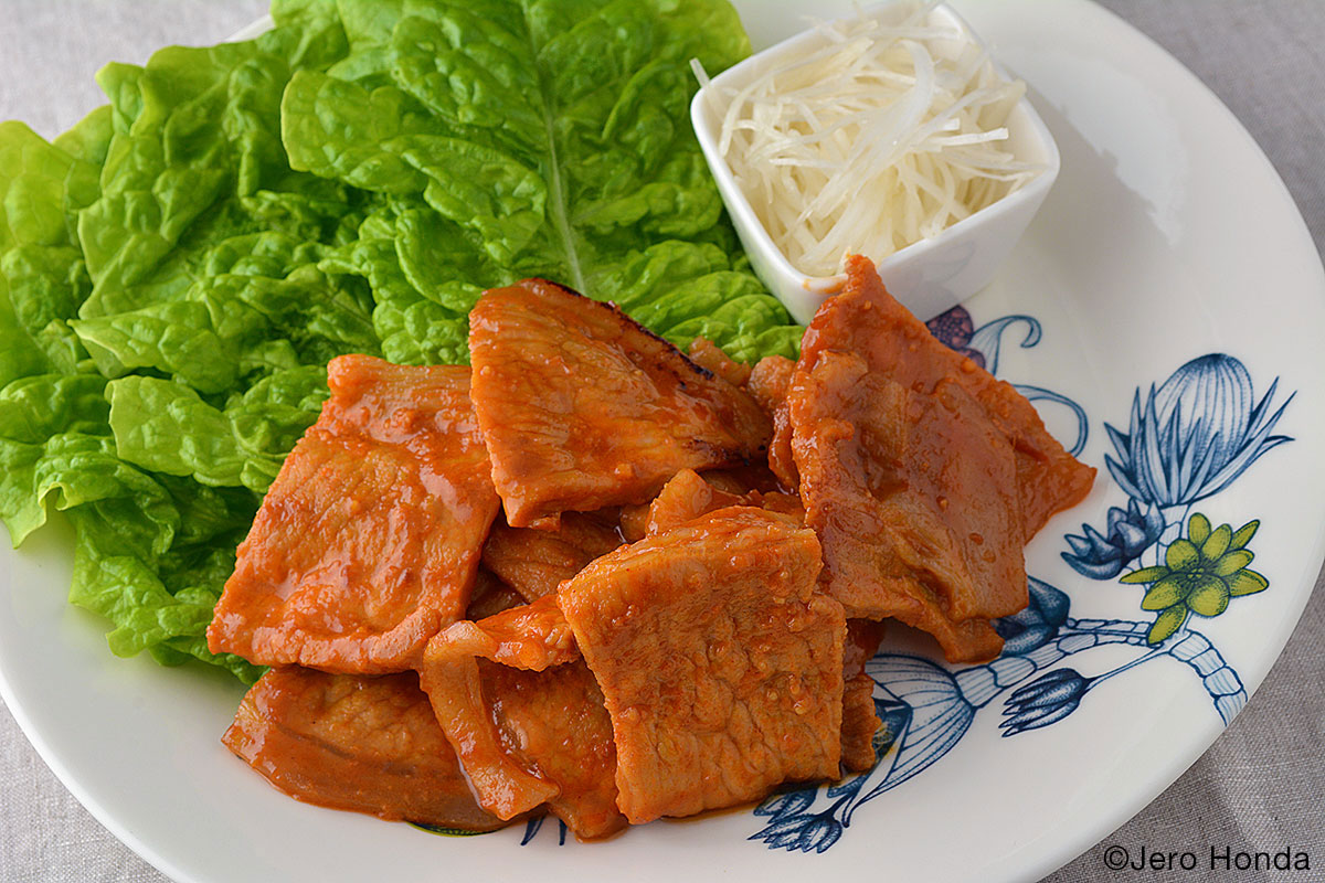 Stir-fry pork with gochujang