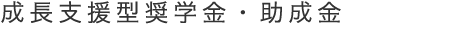 成長支援型奨学金・助成金