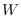 $W$