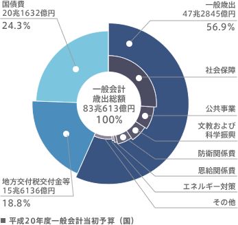 平成20年度一般会計当初予算(国)