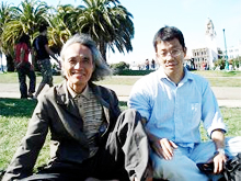 ドローレスパーク公園にてハイキングしました。(滝野先生と宮澤さん)