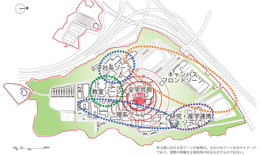 図5-1-2　キャンパスゾーニングイメージ