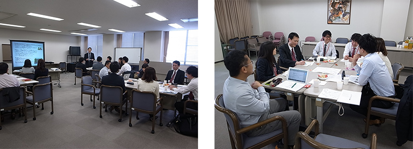 写真8-1 若手懇談会の様子(2014年4月)
