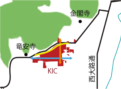 図2-4　衣笠キャンパスの位置図