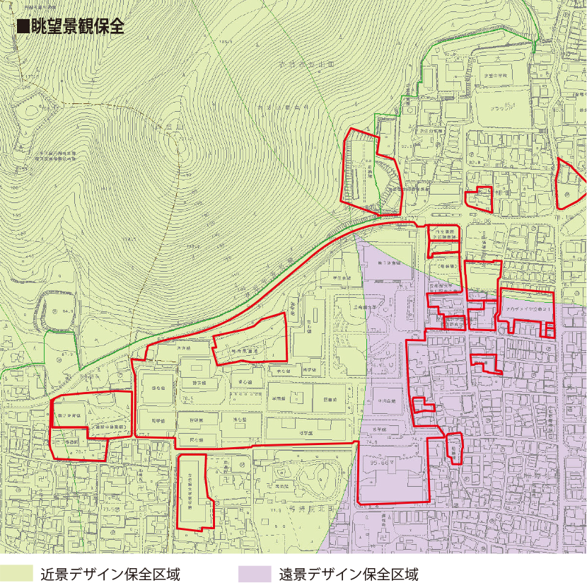 図3-10　京都市都市計画図（眺望景観保全）