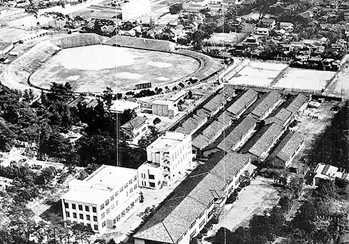 写真3-9 1950年代の衣笠(等持院)キャンパス