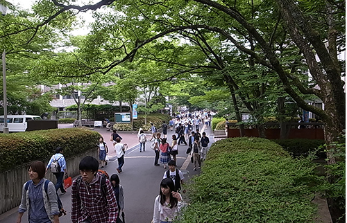 写真5-5-4　図書館・至徳館間の通路