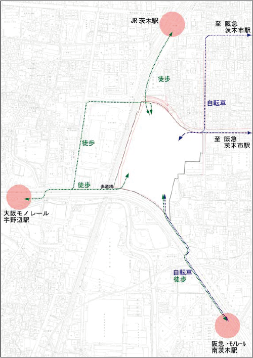 図4-2-2　最寄駅からの徒歩でのアクセス