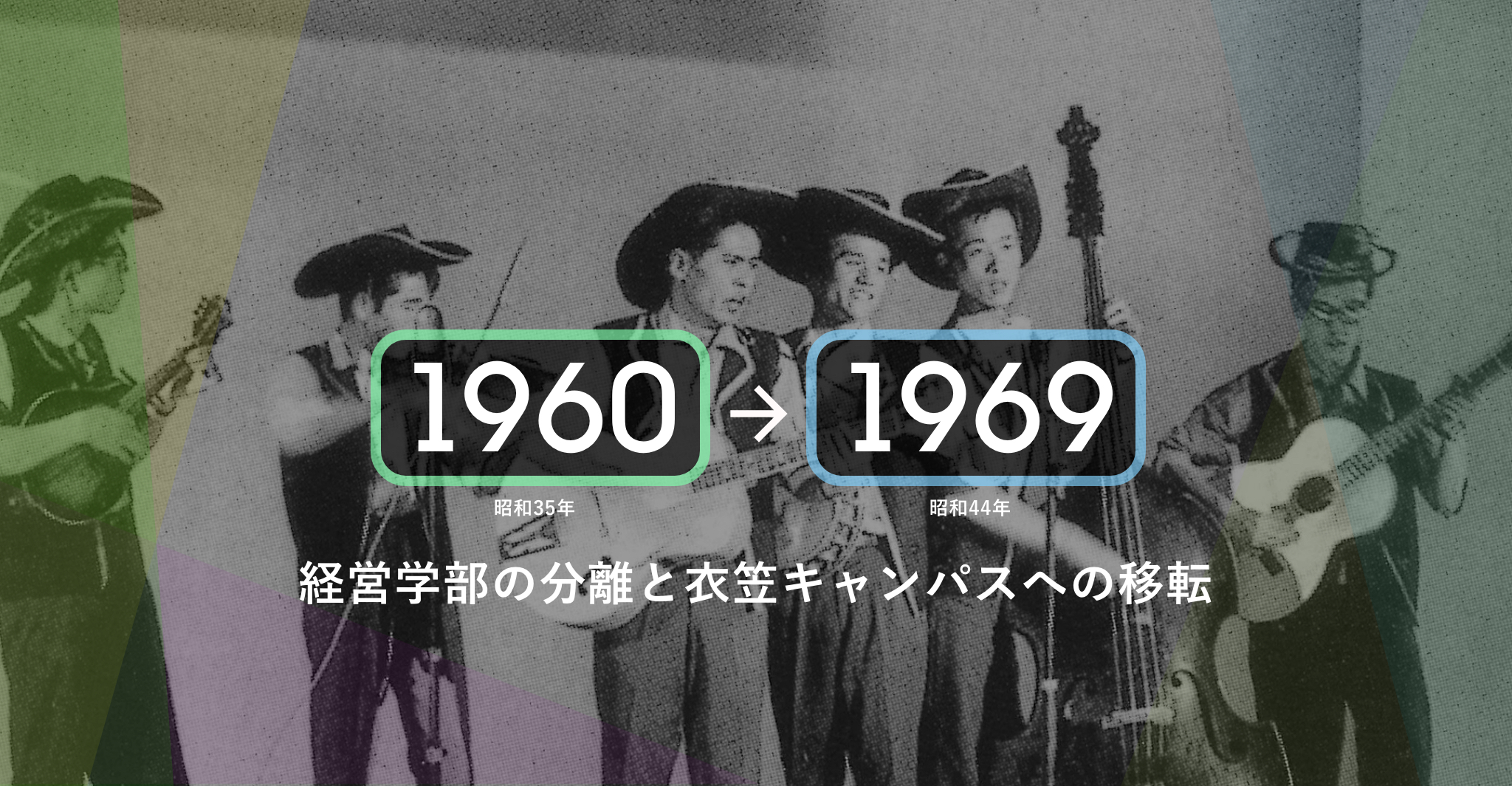 1960年（昭和35年）-1969年（昭和44年）経営学部の分離と衣笠キャンパスへの移転