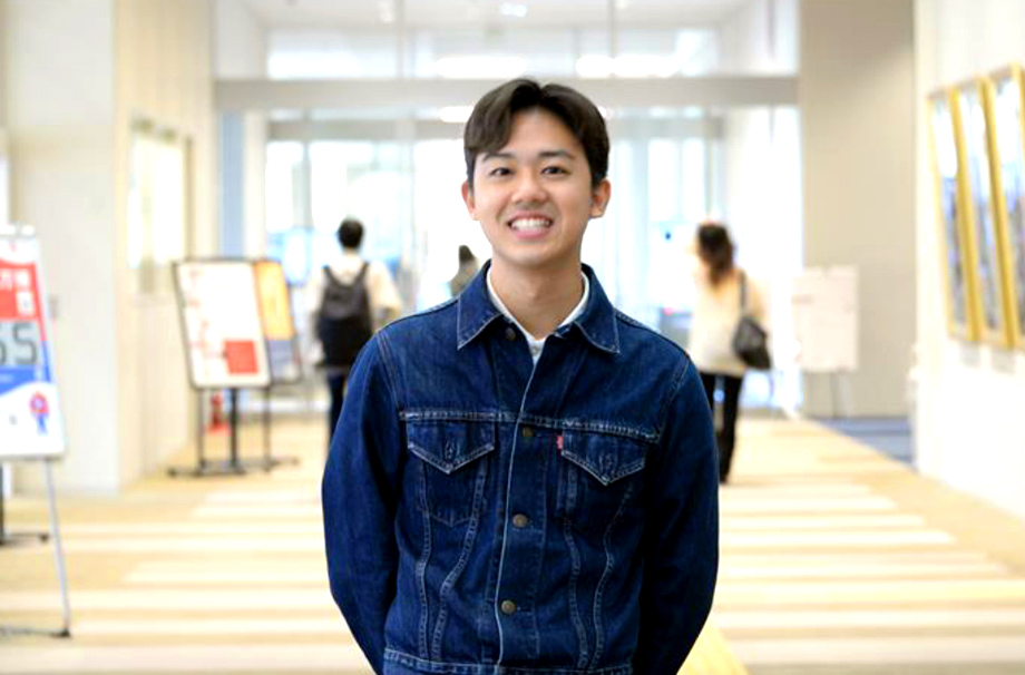 留学、語学交流サービス、そして大阪・関西万博。走り続けた学生生活-藤田悠馬さん(経営学部4回生)