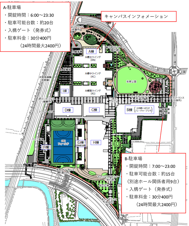 OIC駐車場配置図