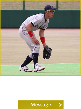 堂 圭選手（文学部4回生）内野手