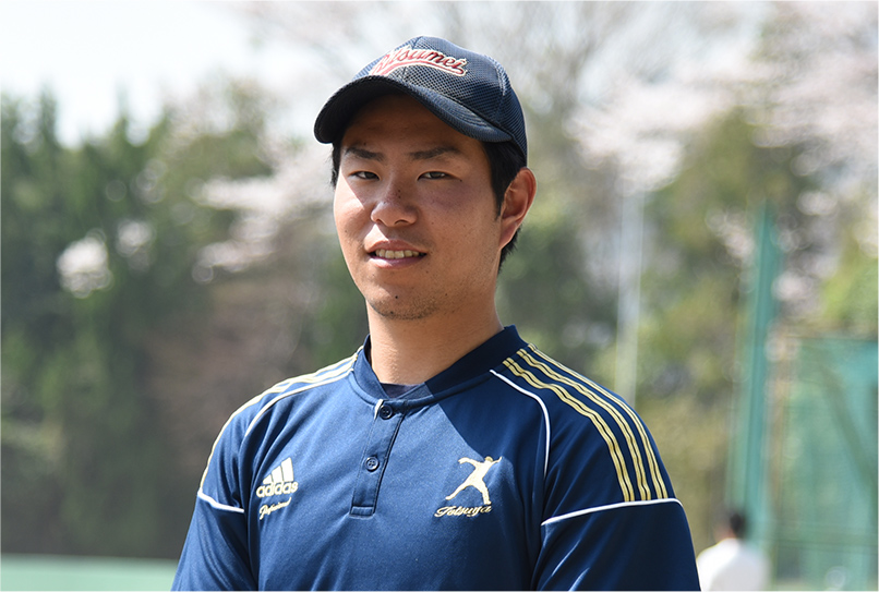 [サポーター写真]学生コーチ「長谷川寛太さん」