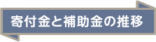 寄付金と補助金の推移