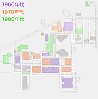 衣笠キャンパスの変遷