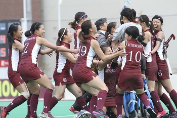 優勝が決まった瞬間