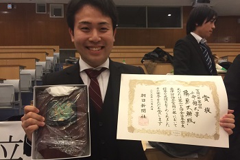 3年ぶりの入賞に笑顔