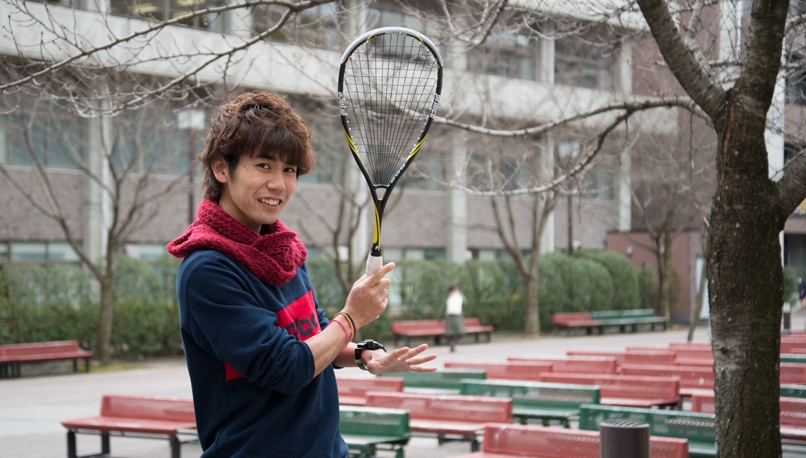 スカッシュサークル加藤翔貴さん