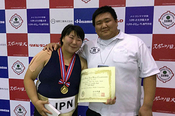 相撲の先輩であるお兄さんと