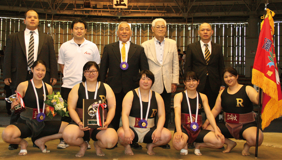 体育会相撲（女子）部　国際大会で団体初優勝