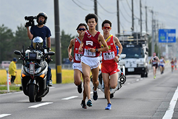 3区今井崇人さん　通過記録5位に押し上げました