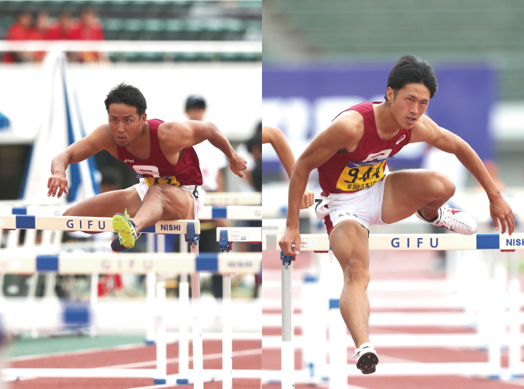 鍵本真啓選手（左）、徳岡凌選手（右）