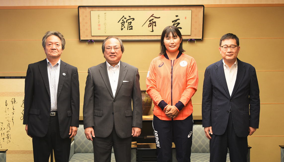 セーリング　吉岡美帆選手がご来学