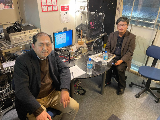 山本先生　三条ラジオカフェでラジオ番組ゲスト出演