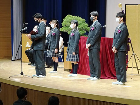 2021年度中学卒業式4