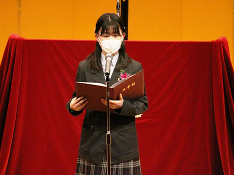 2021年度中学卒業式5