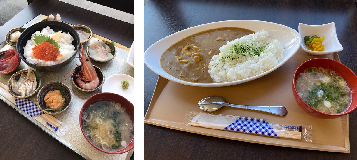 そうま海鮮九曜丼と松川浦カレー