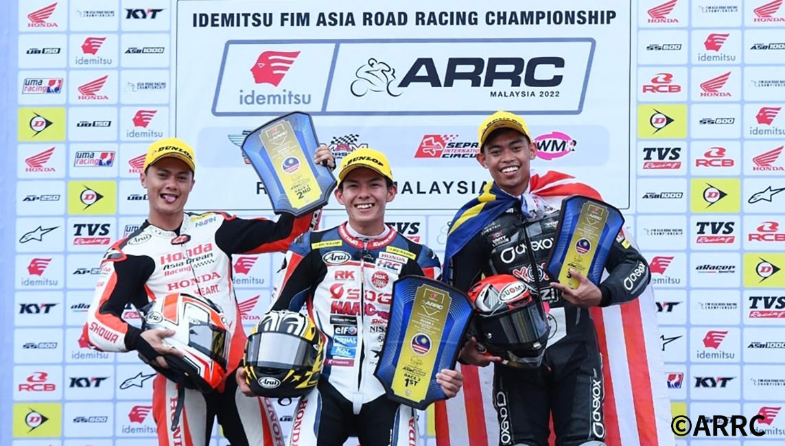 オートバイレーサーの埜口遥希選手が「2022 FIM Asia Road Racing Championship」第2戦で初優勝