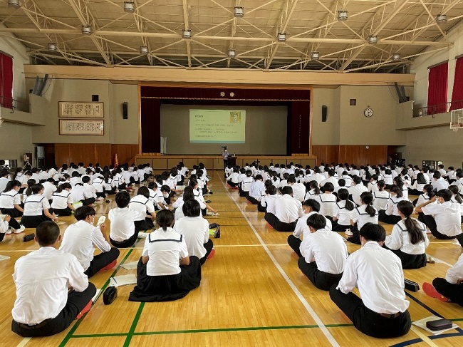 和歌山県の高等学校「総合的な探究の時間」で模擬授業を実施