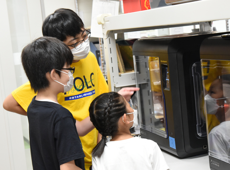 3Dプリンターも体験しました