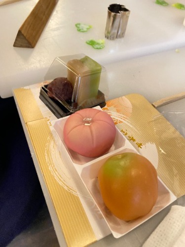 異文化交流助成金和菓子体験