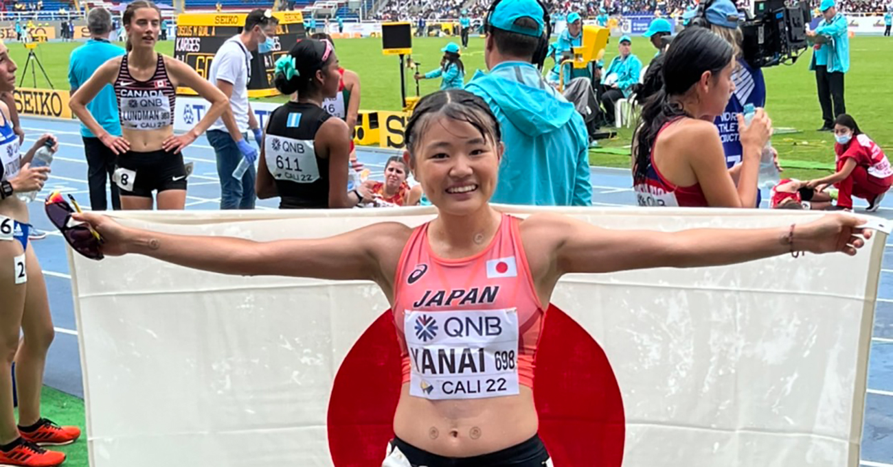 U20世界陸上で柳井綾音選手が銅メダルを獲得！