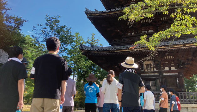 世界遺産 仁和寺ボランティア体験プログラムを実施