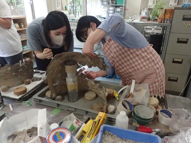 土器棺復元状況