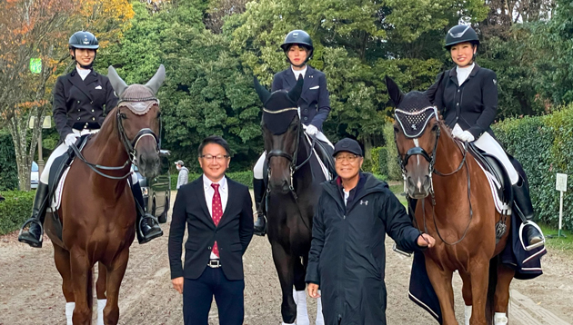 馬術部が全日本学生賞典馬場馬術競技大会で団体初優勝