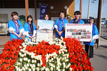 左から 原口誠也さん、石野晴菜さん、藤井大地さん、永野聡准教授、及田悠亜さん、片山舞衣子さん