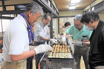 たこ焼きの様子