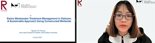 発表を行うDr. Nguyen Thi Thuong