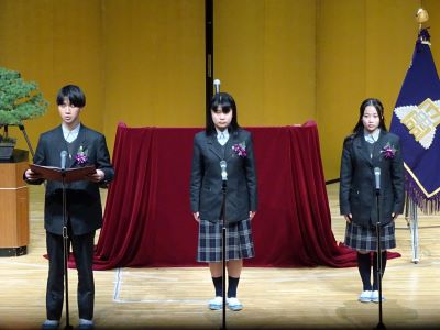 20250314中学校卒業証書授与式